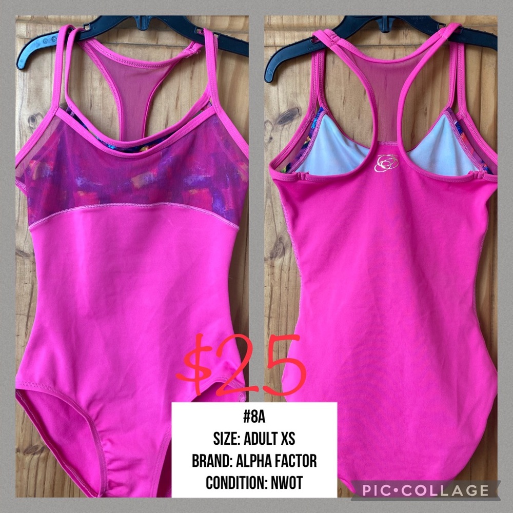 #8A NWOT Adult X-Small Alpha Factor Leotard